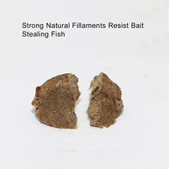 Flat, drift-friendly bait matches chum flow for natural presentation.
