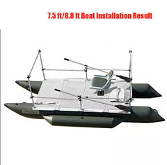AQUOS Guard Bar with detachable rod holders enables quick fishing rod changes.