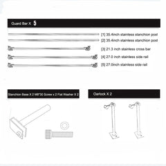 AQUOS Guard Bar maximizes gear space for more tackle and accessories on the boat.