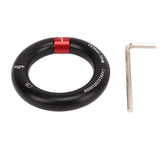 Aqur2020 Rappel Ring with a 12mm opening for secure belt connections.