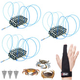 AQWXC 6-Loops Crab Trap with blue loops - front view