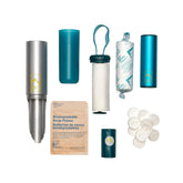 AR Adventure Ready Backpacking Trowel Kit open case for rapid backcountry bathroom setup.