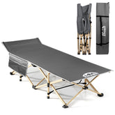 ARAER camping cot with sturdy high-strength frame for dependable outdoor support.