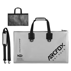 ARCFOX Live Fish Bag main view shows the 28x17in gray design for easy weighing.