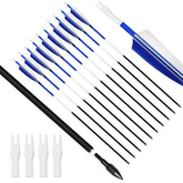 ARCHERY SHARLY 31inch carbon arrow shown for target practice with visible flight
