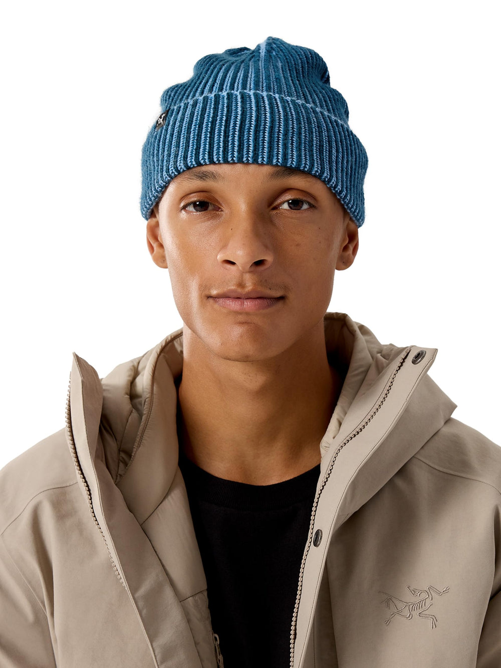 Arc'teryx Ribbed Toque front view shows warm wool-blend comfort for cold hikes