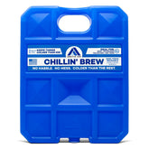 Arctic Ice Chillin' Brew 5lb blue ice pack in cooler for extended beverage chill