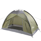 Arctic Lemmings single backpack tent blue assembly—quick setup for weekend campers.