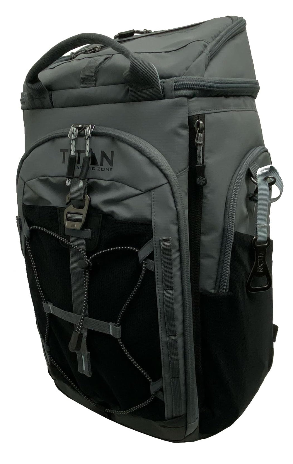 Arctic-Zone Titan 26-cans front compartment keeps snacks and small items easily accessible.
