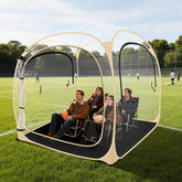 ARCTICSEA thickened PVC sports tent beige pops up quickly for rain protection.