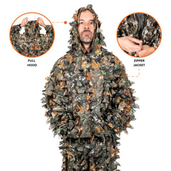 Arcturus 3D Leaf Ghillie Suit pants with elastic waist for comfortable all-season layering.