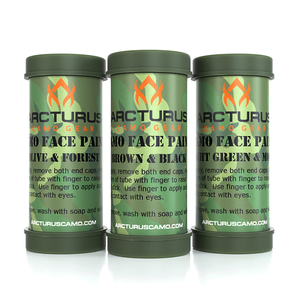 Arcturus camo face paint stick olive-forest for woodland camouflage on the face.