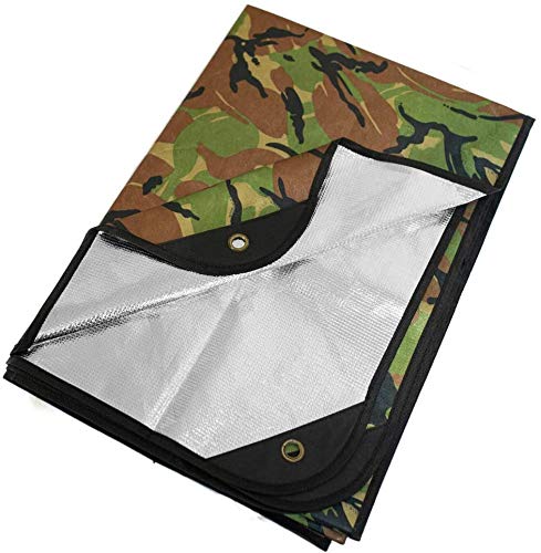 Arcturus insulated tarp woodland camo ready for portable shelter.