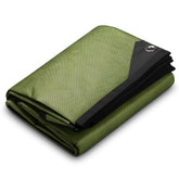 Arcturus XL olive green heavy duty blanket ready for outdoor use as emergency shelter
