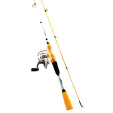 Close-up of the orange 2000-size reel on the Ardent Primo Comfort Grip combo