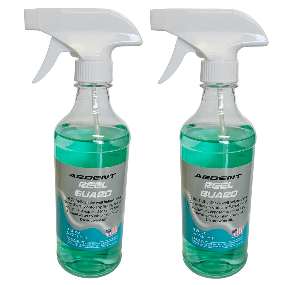 Ardent Reel Guard 2Pack spray bottle ready to apply saltwater protection.