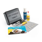 Ardent Reel Kleen Freshwater Reel Maintenance Kit components: Reel Kleen Cleaner, cleaning cloth, swabs, brush, and screwdriver