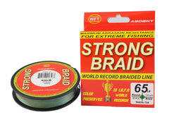 Ardent Strong Braid 150 Yards, Green Round Braided Line, 65lb