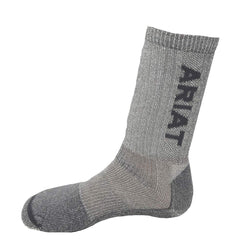 ARIAT mid-calf length merino sock offers boot-ready coverage and comfort
