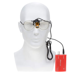 Blue-light filter protects eyes during long inspection sessions