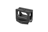 Arisaka Defense Red Dot Mount Mk2 in black, shown from the side for rugged mounting.