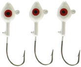 Arkie Lures MSHP-12-1-100 saltwater jig heads in White #1, 0.5 oz - image 1