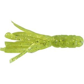 ARKIE ST-22-10 Solid Body Tubes Chartreuse Glitter, durable bass and freshwater lure use.