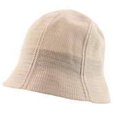 Armycrew khaki mesh bucket hat, front view with breathable design for hiking