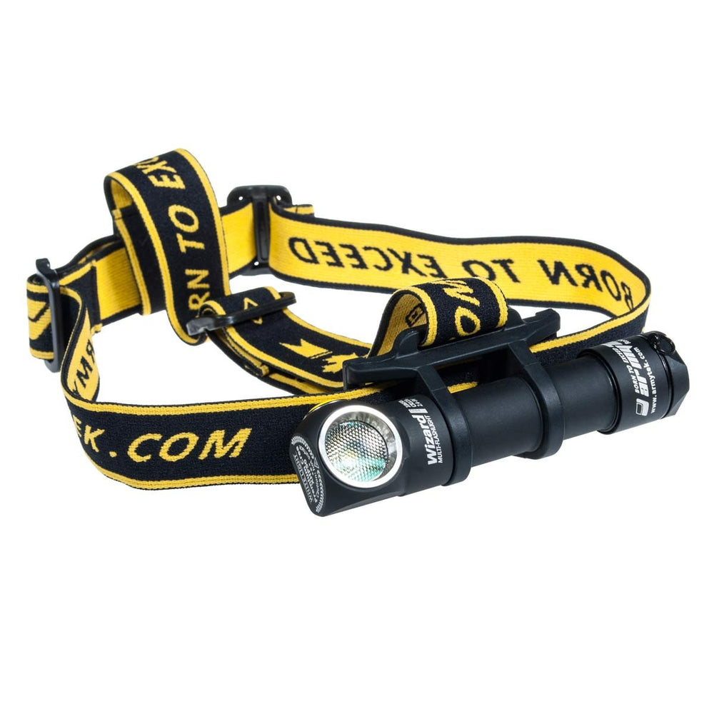 Armytek Wizard Pro v3 XHP50 Warm front beam lights the night clearly for outdoor tasks