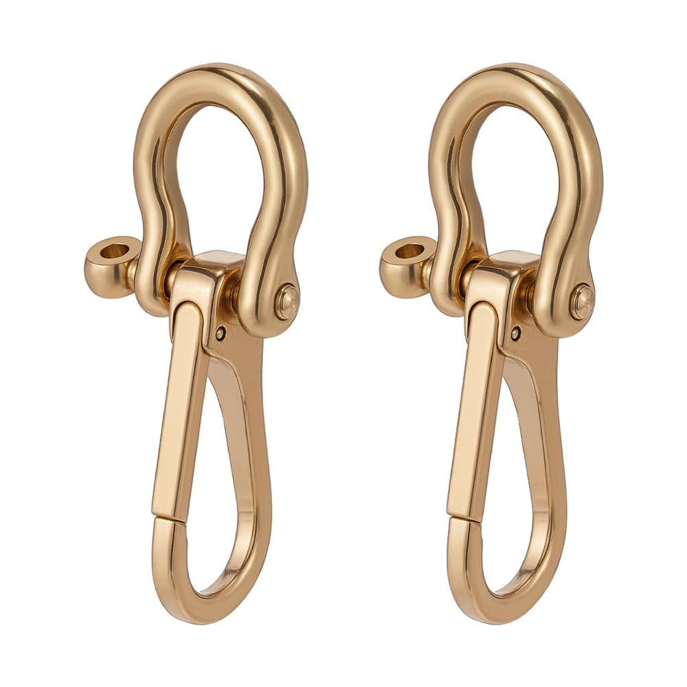 Arricraft brass D-ring anchor shackle keychain clip for secure daily use