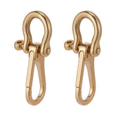 Arricraft brass D-ring anchor shackle keychain clip for secure daily use