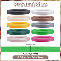 arricraft 10-color nylon webbing swatch for quick color coding