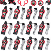 Arrowbash 12-pack emergency whistle with lanyard for quick signaling on hikes.