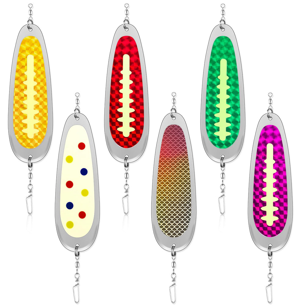 Arrowbash Kokanee Dodger Teardrop Flasher – 4.5 inch, metallic elegant color – front view
