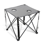 ARROWHEAD OUTDOOR 26in folding table top view for compact outdoor dining