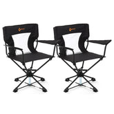 Arrowhead Outdoor 2-pack swivel chair setup for blinds shows stealth mobility.