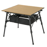 ARROWHEAD OUTDOOR 39in folding table extended height for versatile outdoor dining.