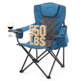 ARROWHEAD OUTDOOR deluxe folding quad chair with headrest for all-day campsite seating