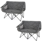 ARROWHEAD OUTDOOR Double Duo folding chair, portable and easy to transport for camping.