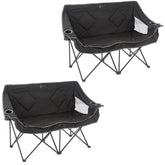 ARROWHEAD OUTDOOR double duo chair on grass offers two-seat comfort outdoors