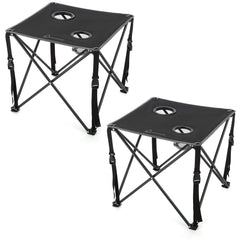 Arrowhead Outdoor folding table setup for camping and meals; portable and ready.