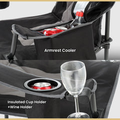 Arrowhead Outdoor insulated cup holders help maintain drink temperature on the go.