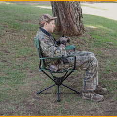 ARROWHEAD OUTDOOR no-sink feet stabilize on soft ground during blinds.