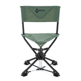 ARROWHEAD OUTDOOR 360-degree swivel chair viewed from above for silent hunting movement
