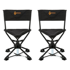 ARROWHEAD OUTDOOR 360° swivel chair for quiet, smooth hunting movement.