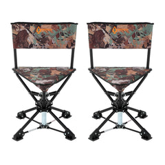 Arrowhead Outdoor 360-degree swivel chair in use for silent, versatile movement.