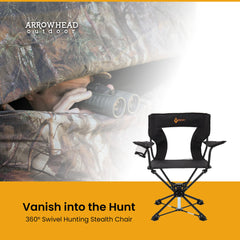 Arrowhead Outdoor wide-stability feet prevent sinking in mud