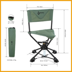 Arrowhead Outdoor wide-stable feet prevent sinking on soft ground
