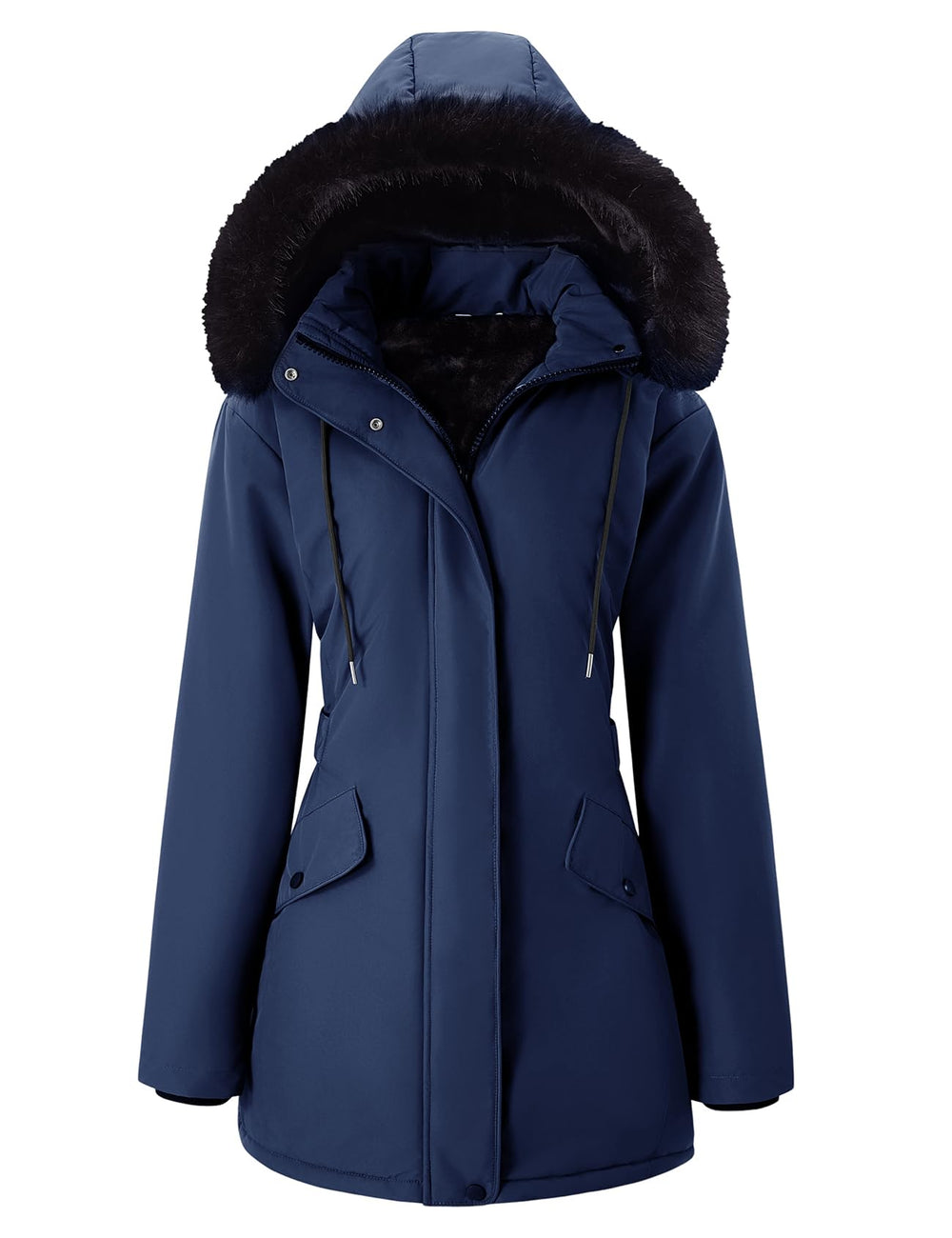Arssm women's winter puffer coat with hood for versatile warmth in cold weather.