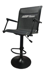ASF All Seasons EZ Pedestal Blind Chair with steel frame and adjustable height for versatile, weather-resistant seating.
